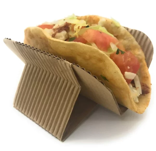Disposable Taco Holder Stand - Convenient Rack Tray for Tacos, Shawarmas, and Hot Dogs