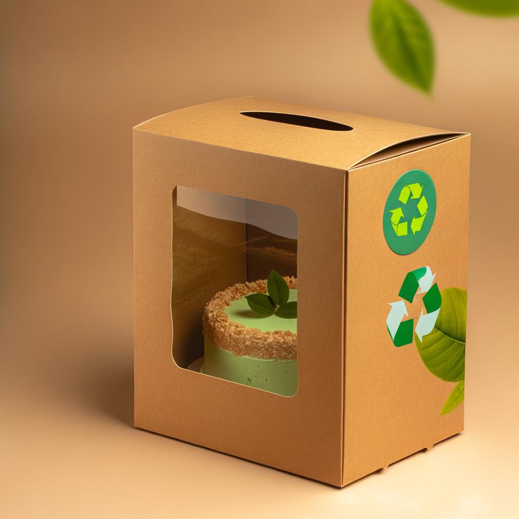 Eco-Friendly Kraft Paper Cake Box with Clear Window: A Sustainable Packaging Solution